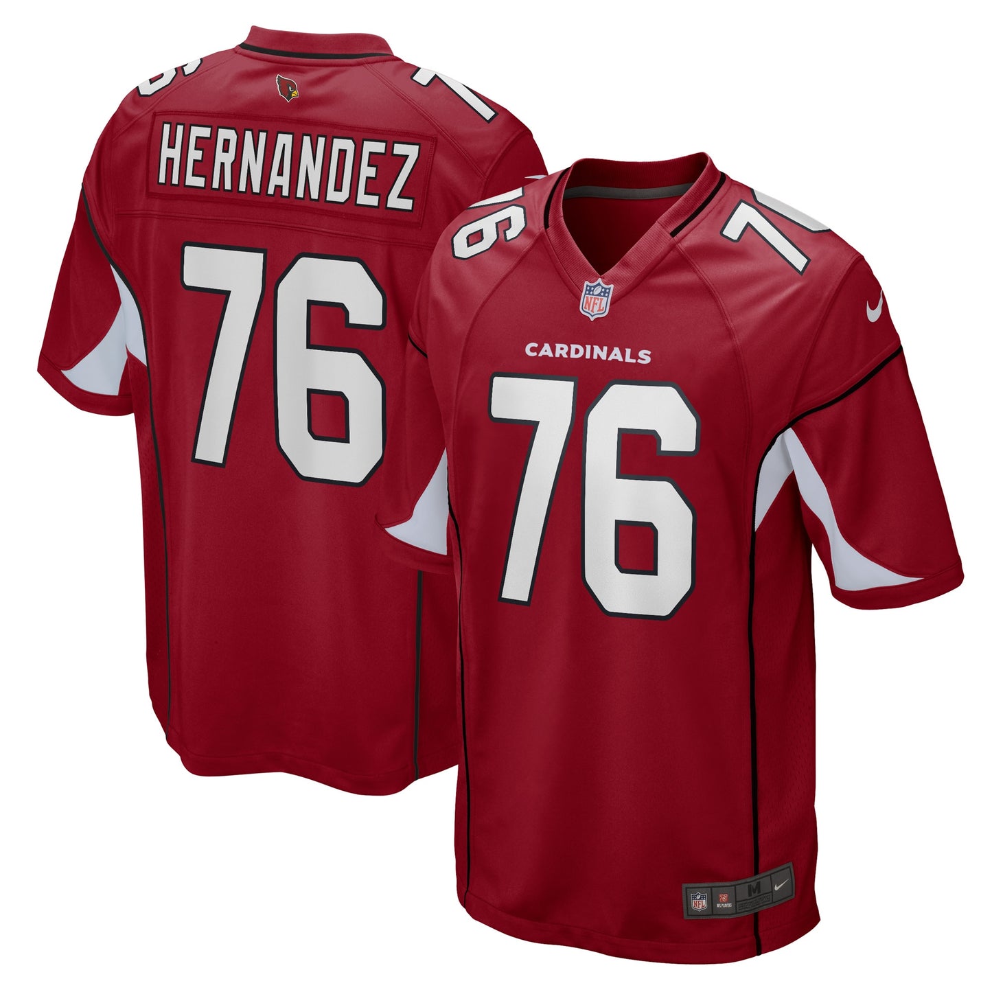 Will Hernandez Arizona Cardinals Nike Game Player Jersey - Cardinal