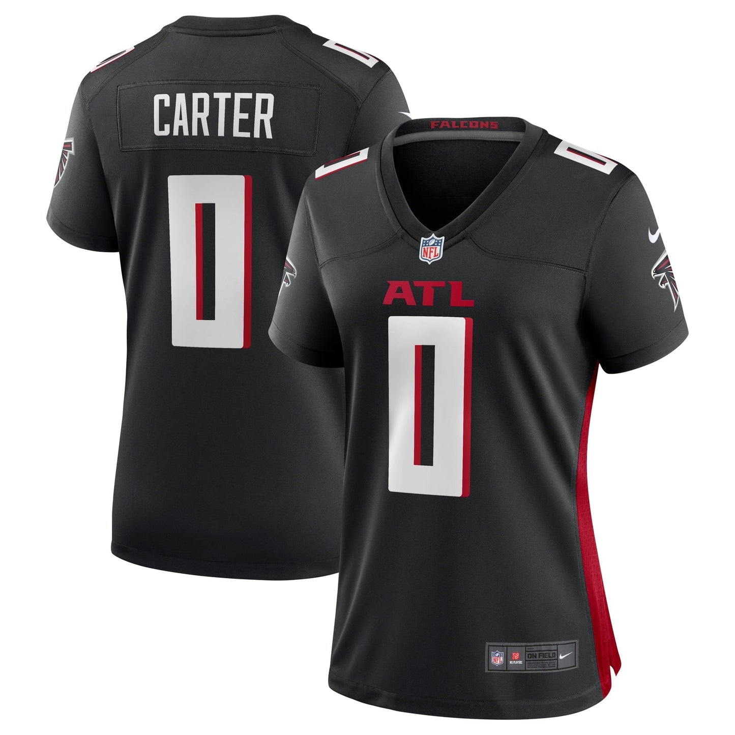 Women's Nike Lorenzo Carter Black Atlanta Falcons Game Player Jersey