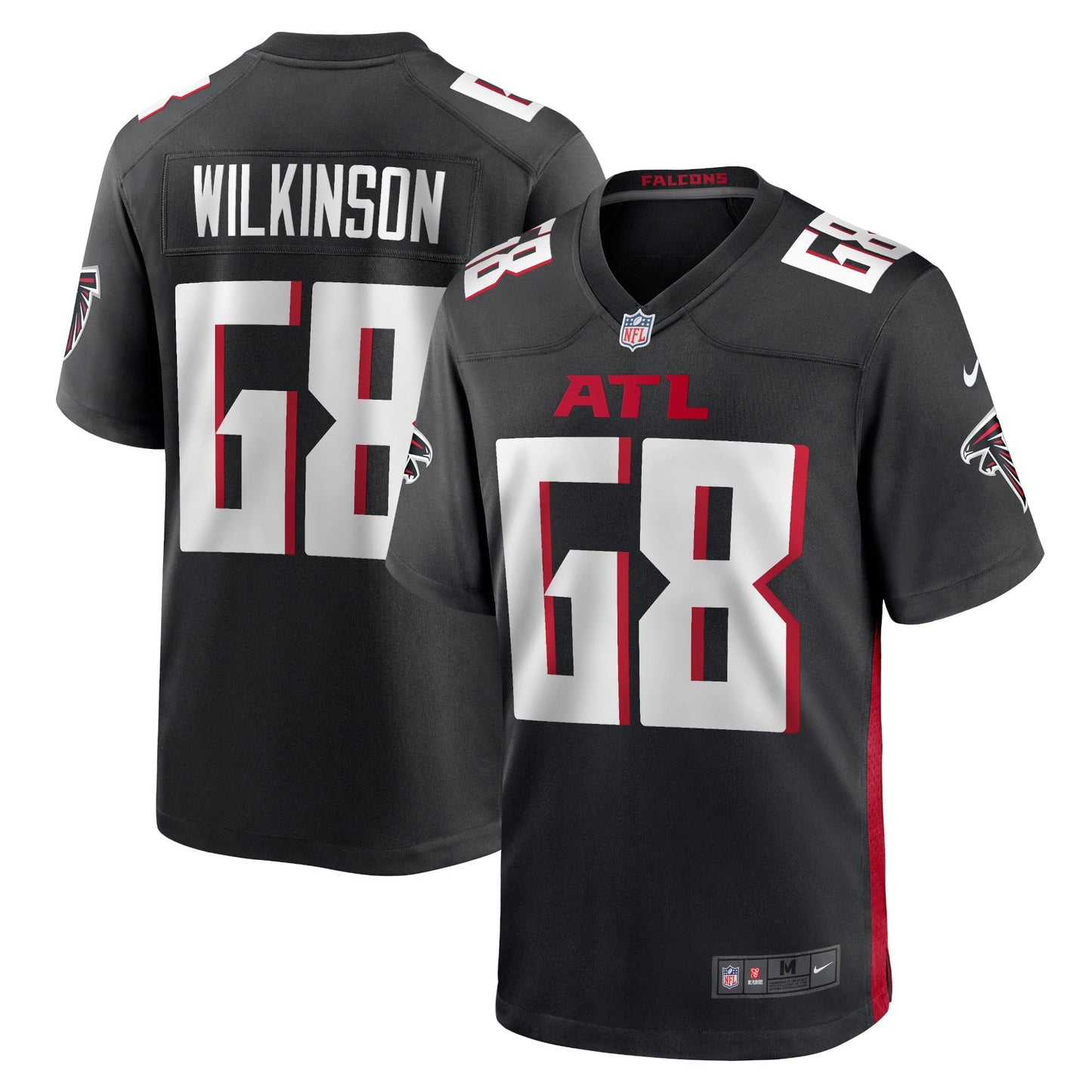 Men's Nike Elijah Wilkinson Black Atlanta Falcons Game Jersey